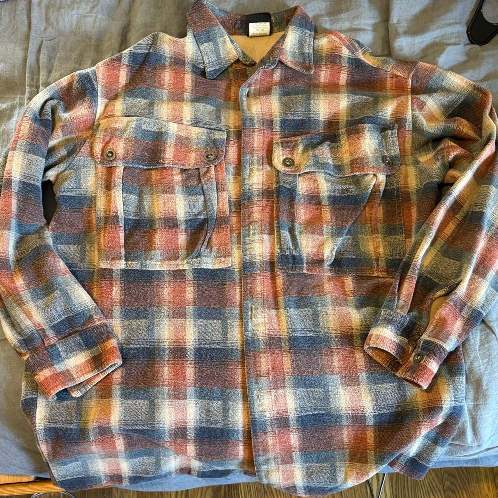Men's Casual Plaid Shirt Jacket